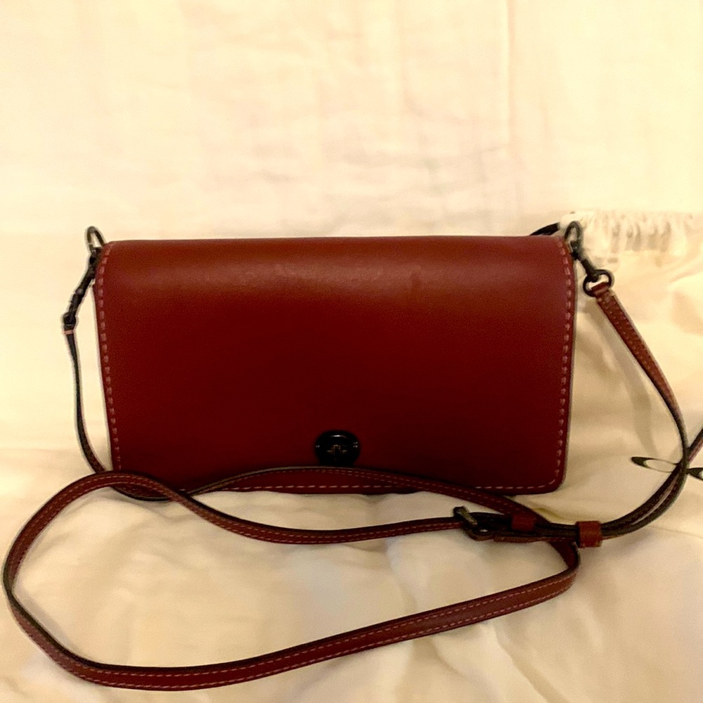 Coach dinky crossbody leather bag